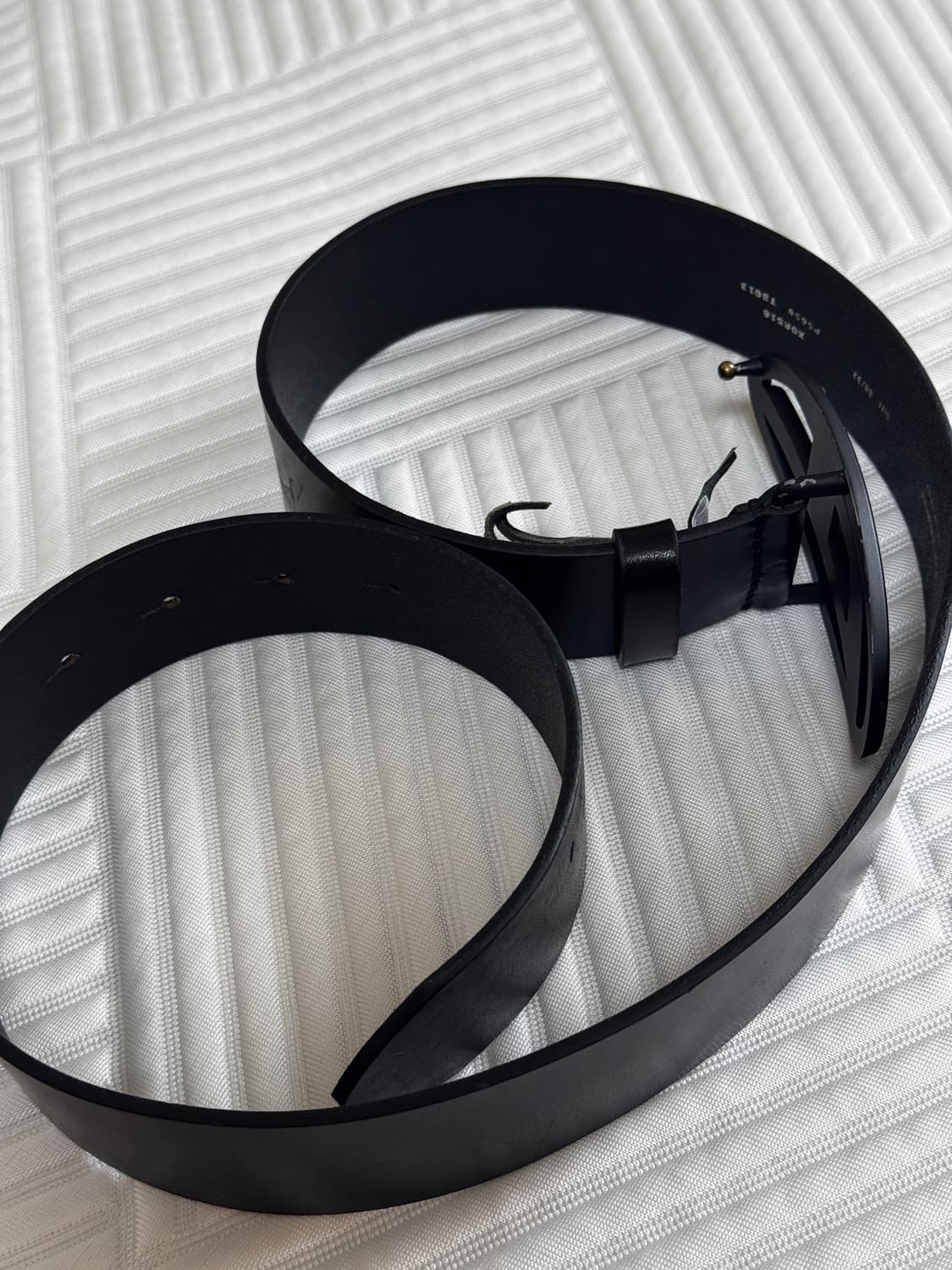 디젤 B-1DR 레더 벨트 토날 D 버클 블랙 (80) 상품이미지3