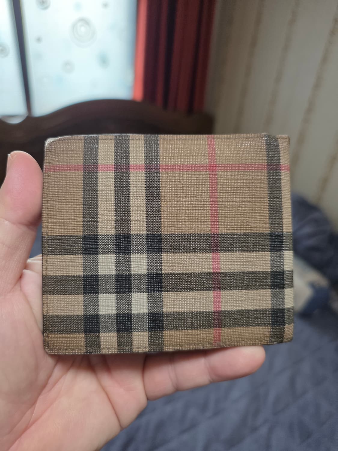 (정품) 버버리 체크 반지갑/80166111/개인/팝니다. 상품이미지5