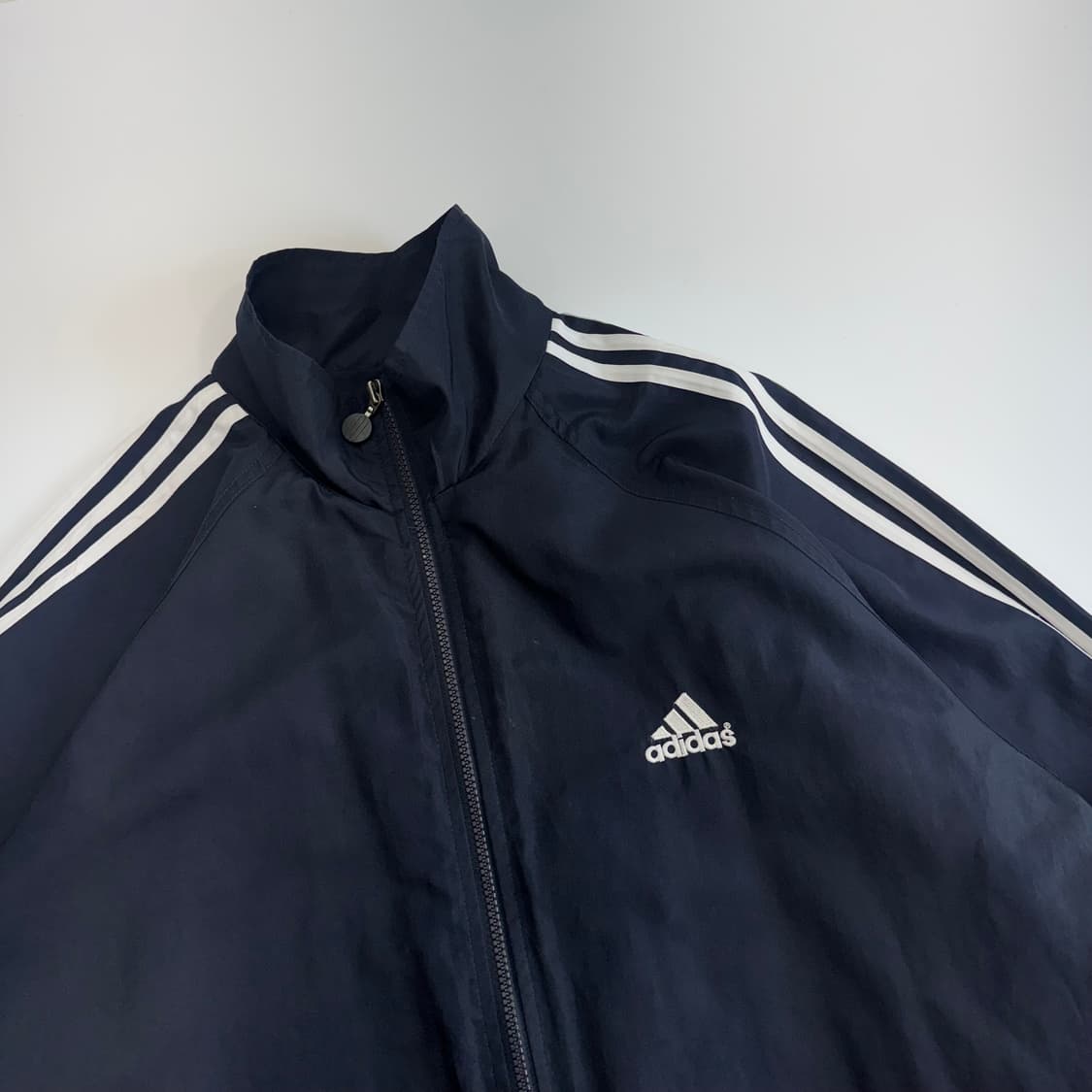Adidas 아디다스 삼각로고 네이비 바람막이 집업 상품이미지4