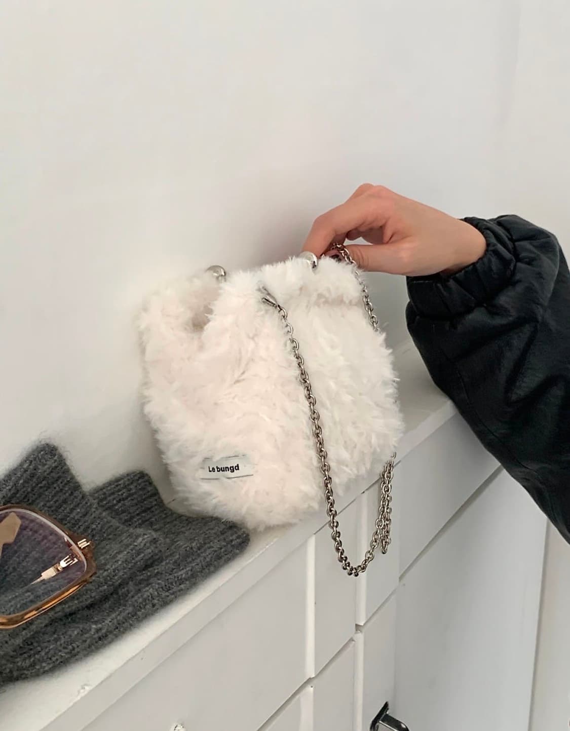 르벙드 머플백 아이보리 상품이미지1