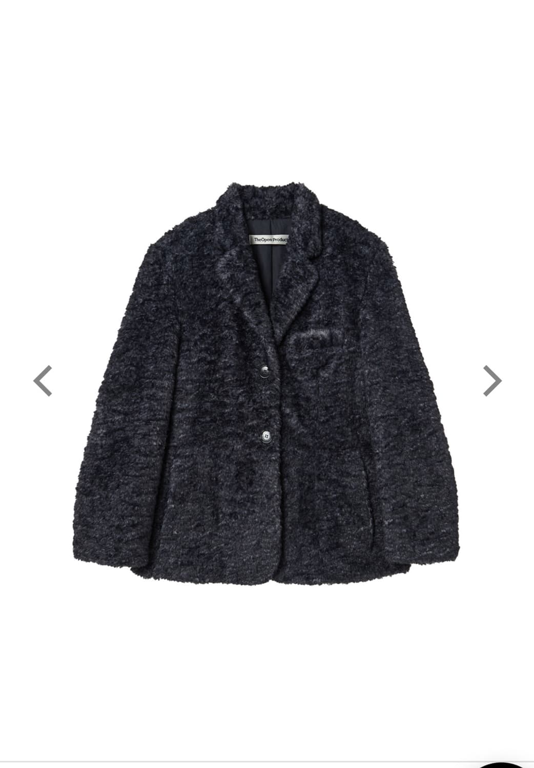 더오픈프로덕트 테일러 퍼 자켓 네이비 상품이미지6