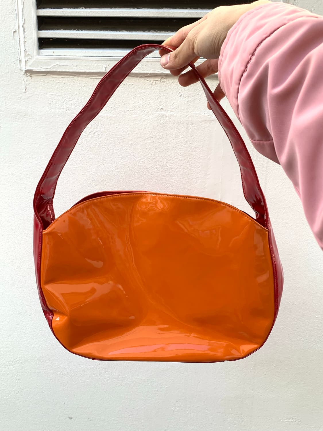 폴 스미스 에나멜 미니 숄더백 (orange/red) 상품이미지3