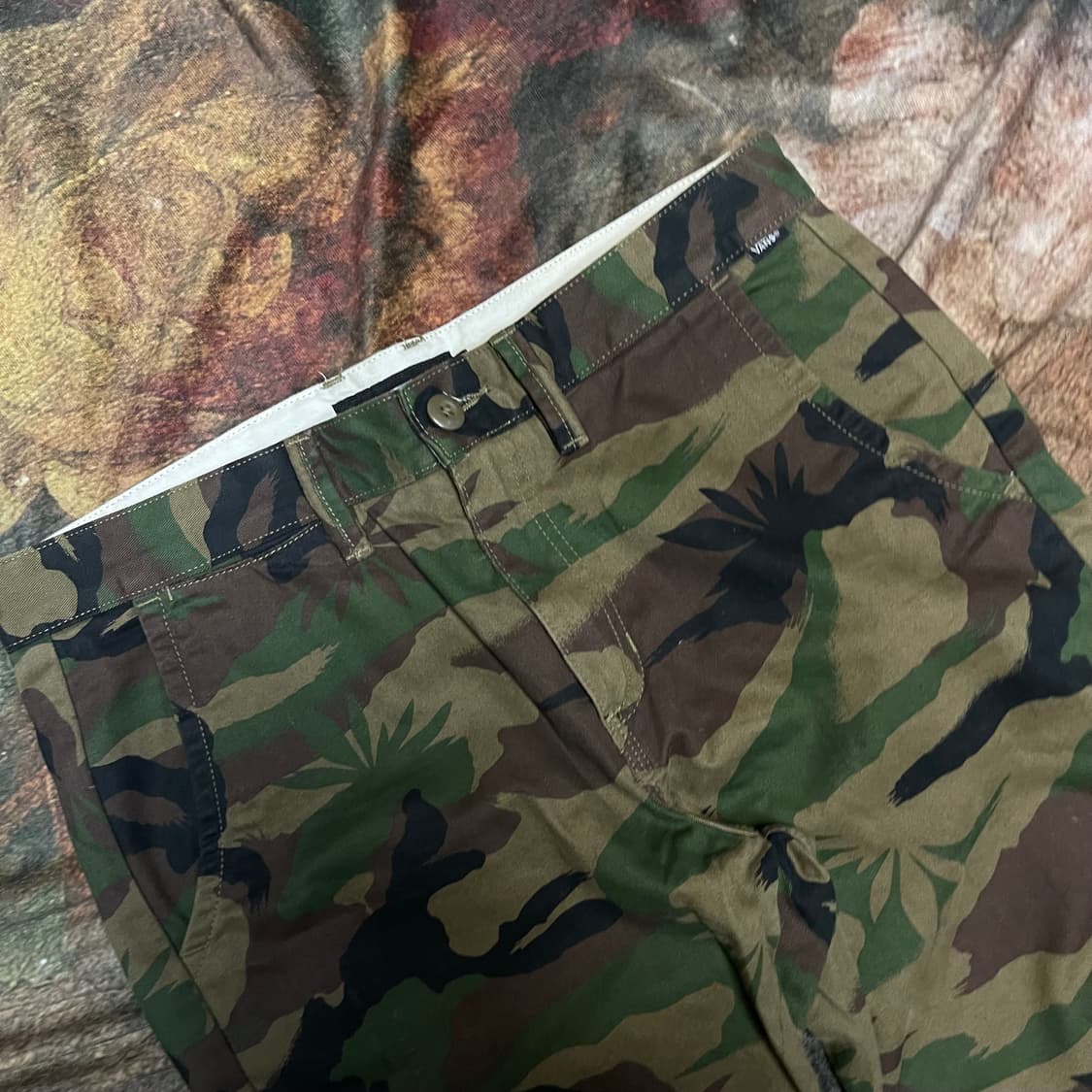 반스 빈티지 카모패턴 코튼조거팬츠 30 상품이미지2