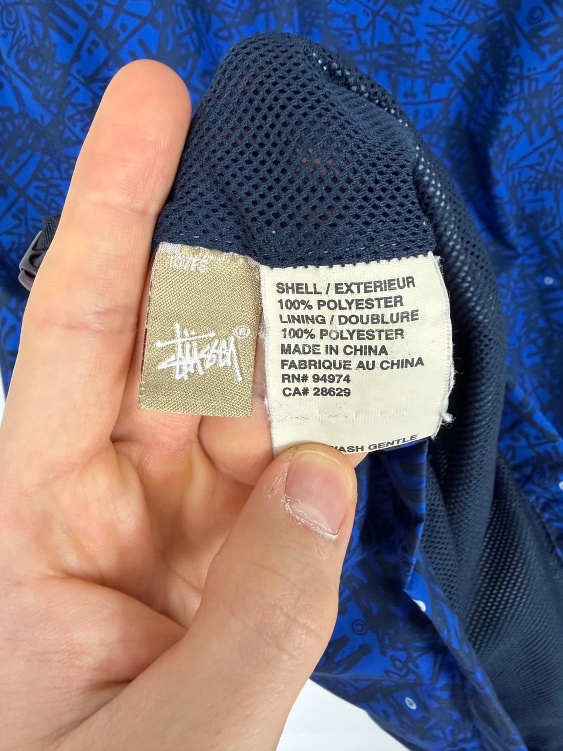 a298) 스투시 00's 그래비티 바람막이 자켓 상품이미지7