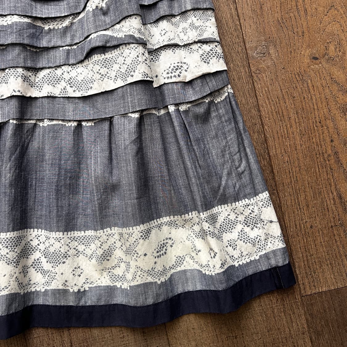 Lace Transcription Ruffle Skirt 상품이미지8