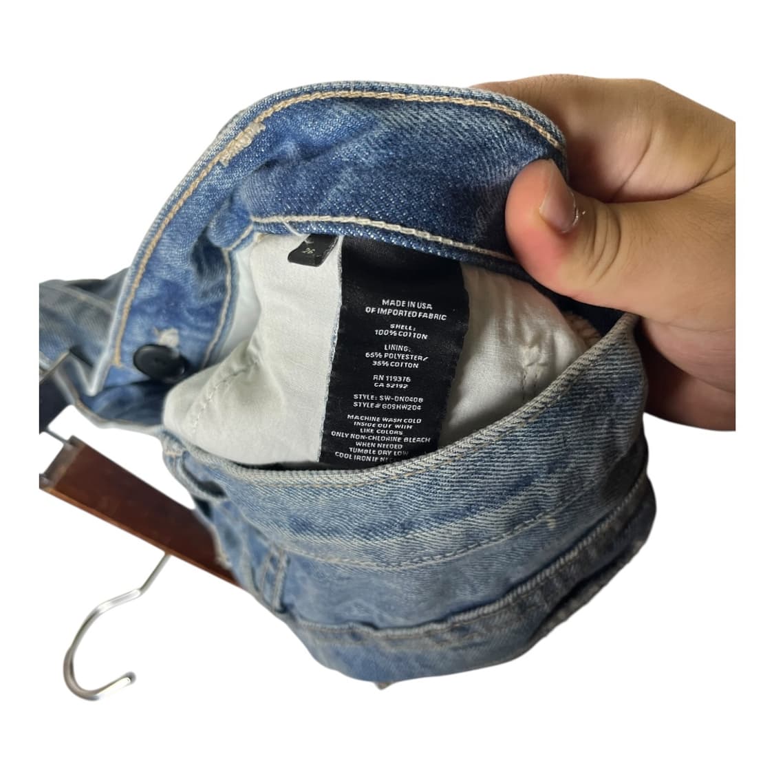 [Helmut Lang] 헬무트랭 페인팅 데님 롱스커트 상품이미지5