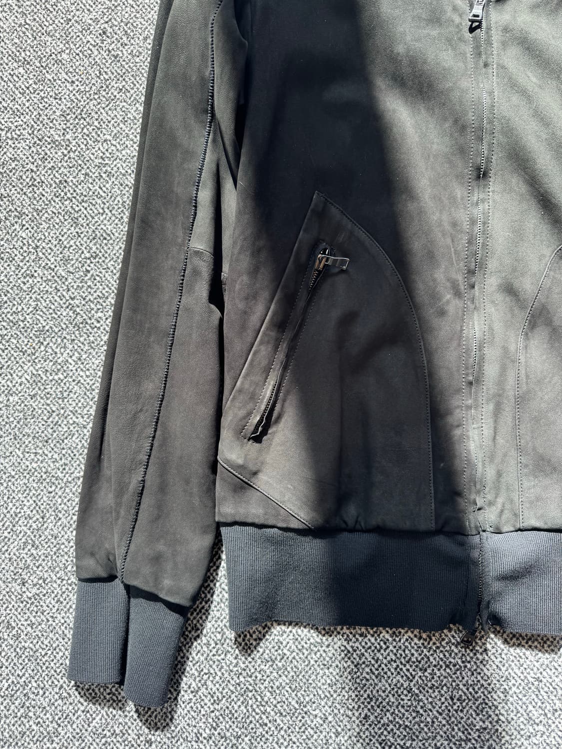 트랜짓 양가죽 봄버 상품이미지3