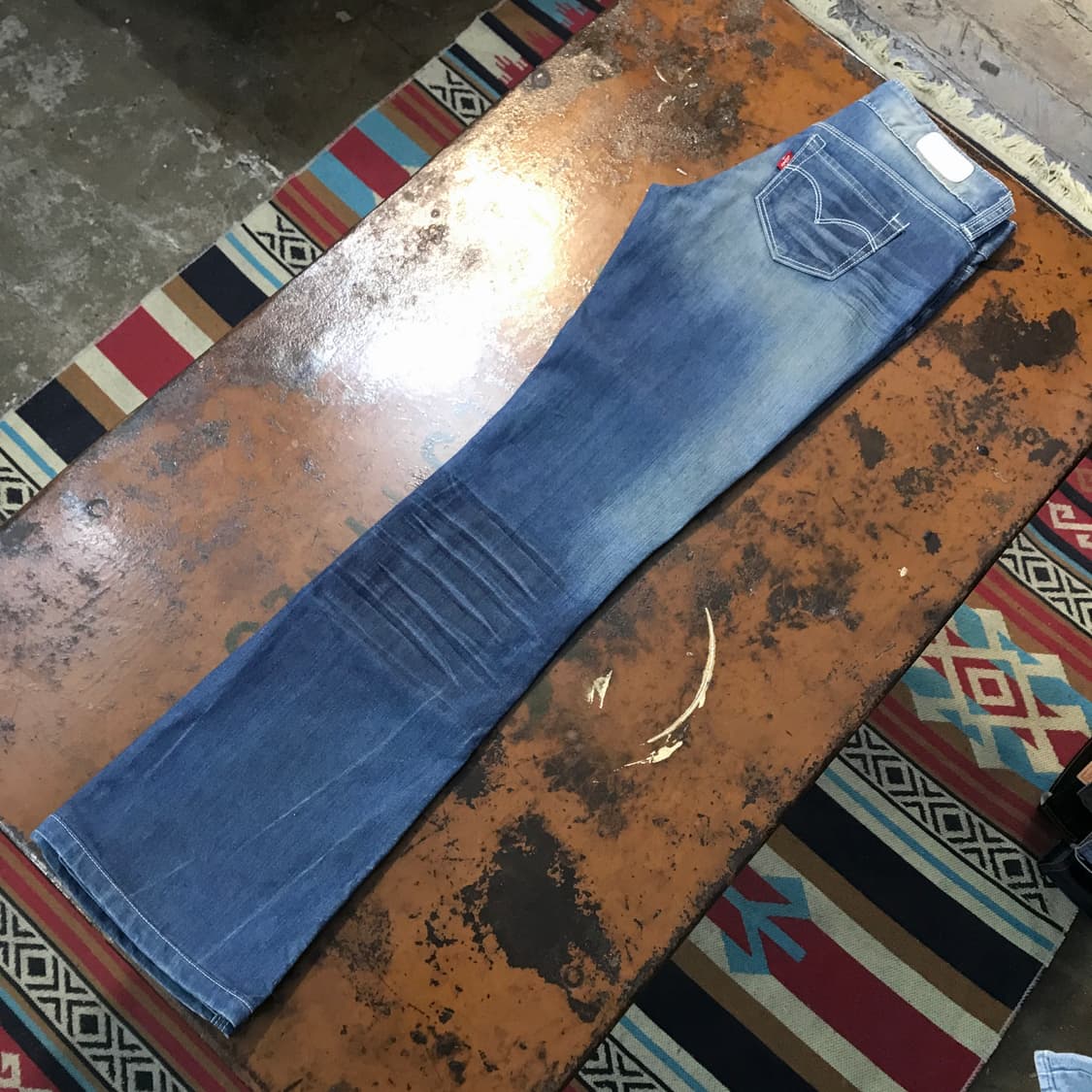 리바이스 중청 오일 워시드 데님 팬츠 허리 27 28 사이즈  상품이미지2