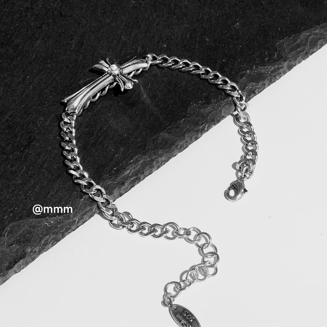 (Unisex) 빅 크로스 체인팔찌 상품이미지9