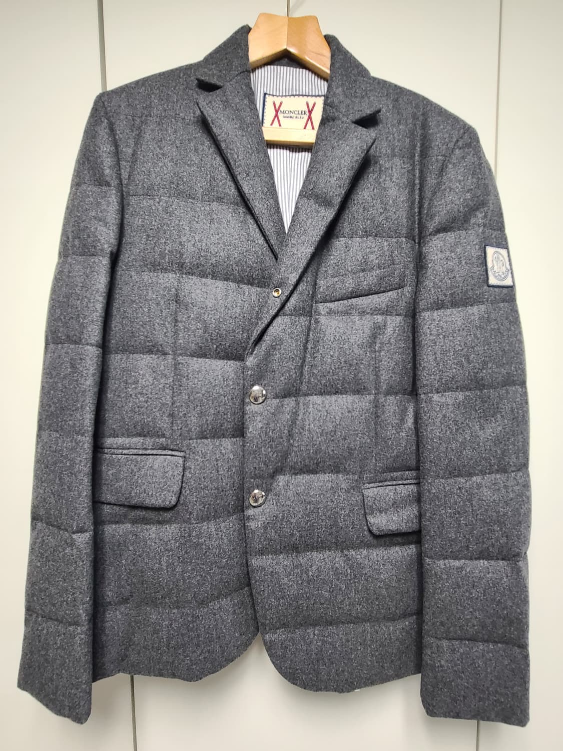 [3 SIZE] 몽클레어 감마 블루 패디드 블레이저 상품이미지2