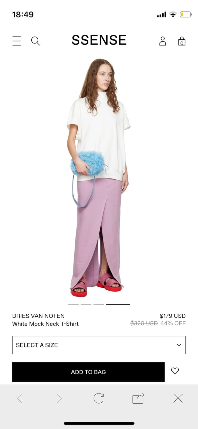 드리스반노튼 드로우스트링 맥시스커트xs 상품이미지1