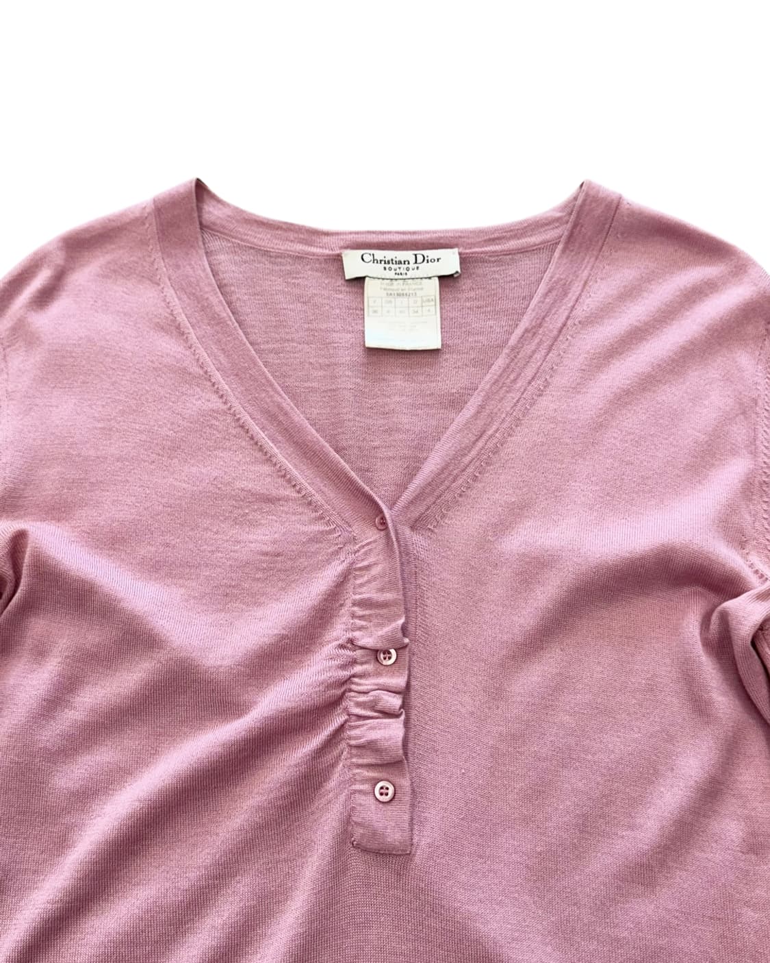 크리스찬 디올 by 존 갈리아노 05AW 하프 버튼업 V넥 니트 상품이미지6