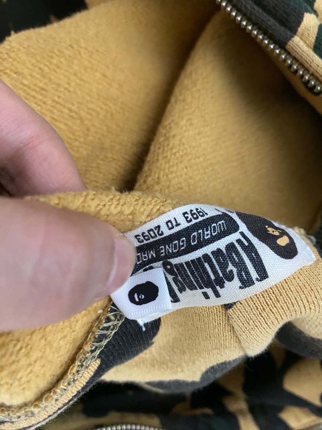 베이프 황계 후드집업 상품이미지5