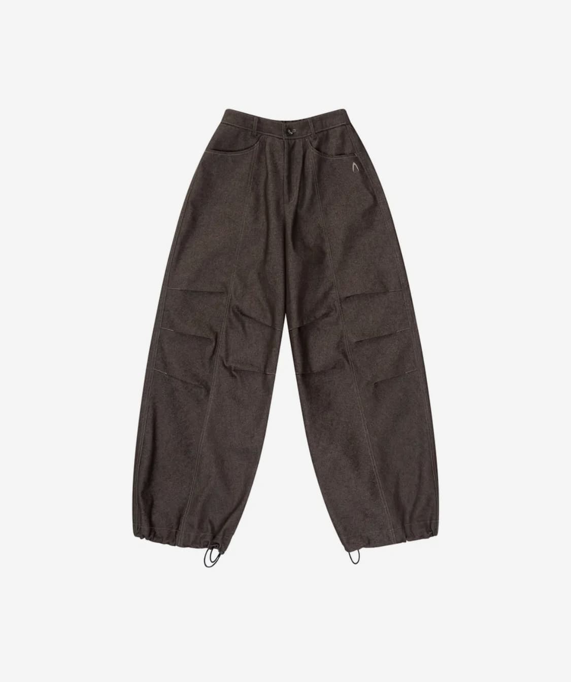 아캄 Knee Pin-tuck Printed Denim Pants 상품이미지3