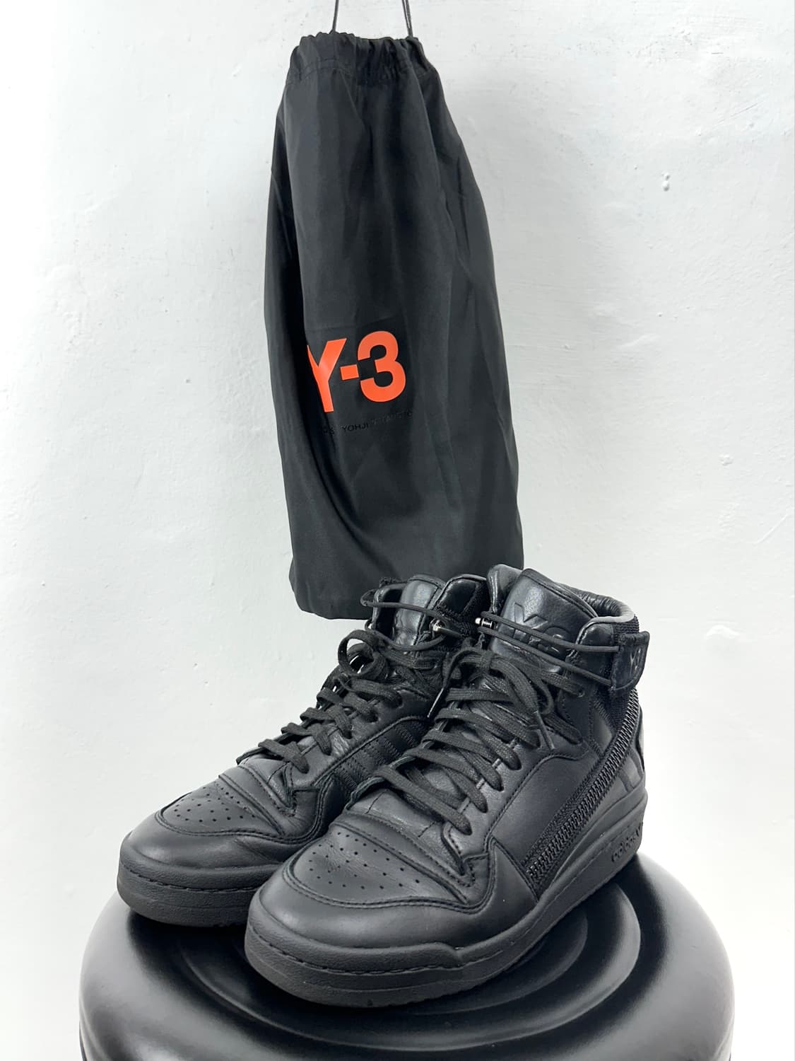 Y-3 Adidas Forum High Triple Black High  상품이미지10
