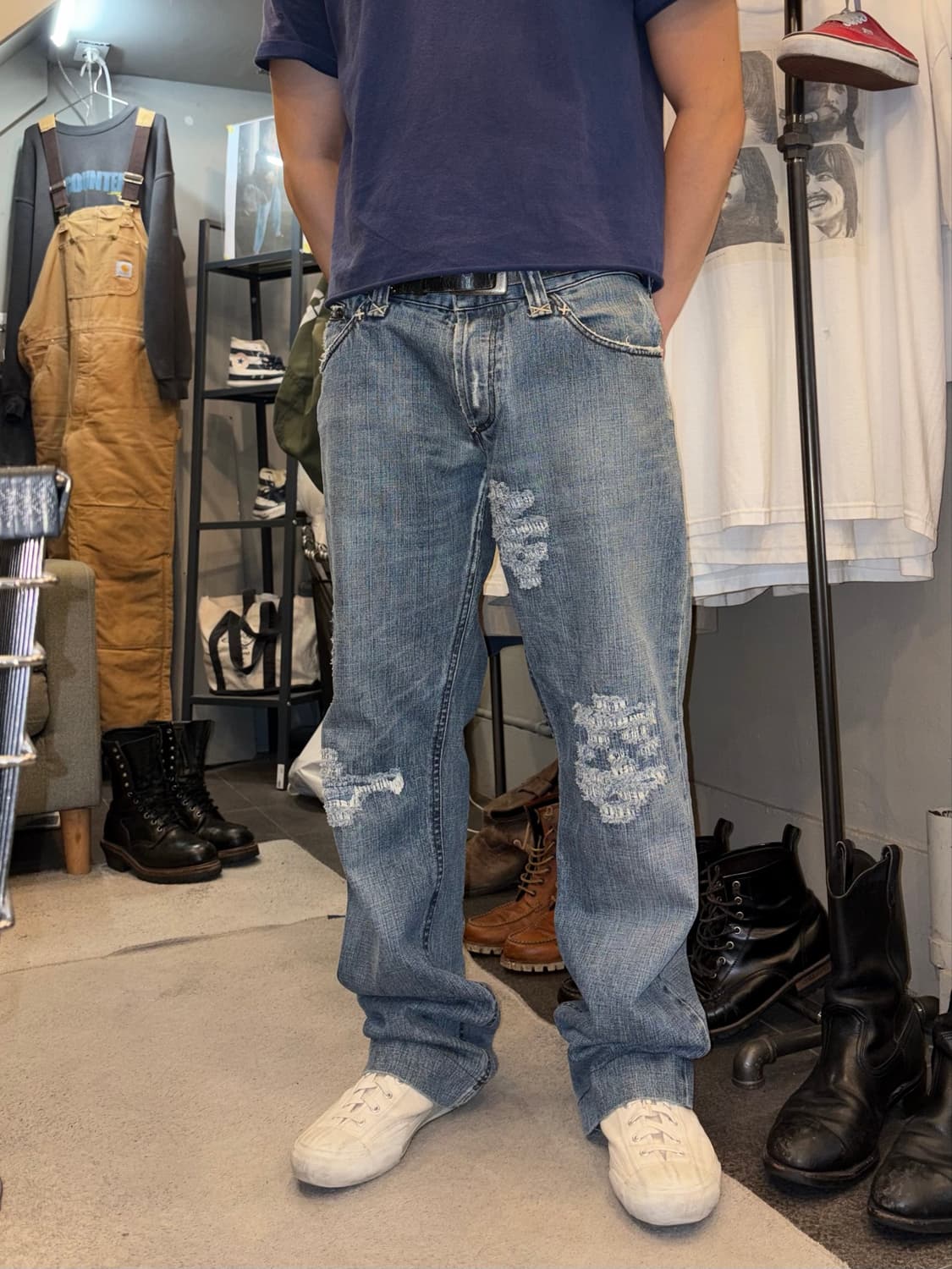 00’s Dolce & Gabbana repair Denim pants 상품이미지1