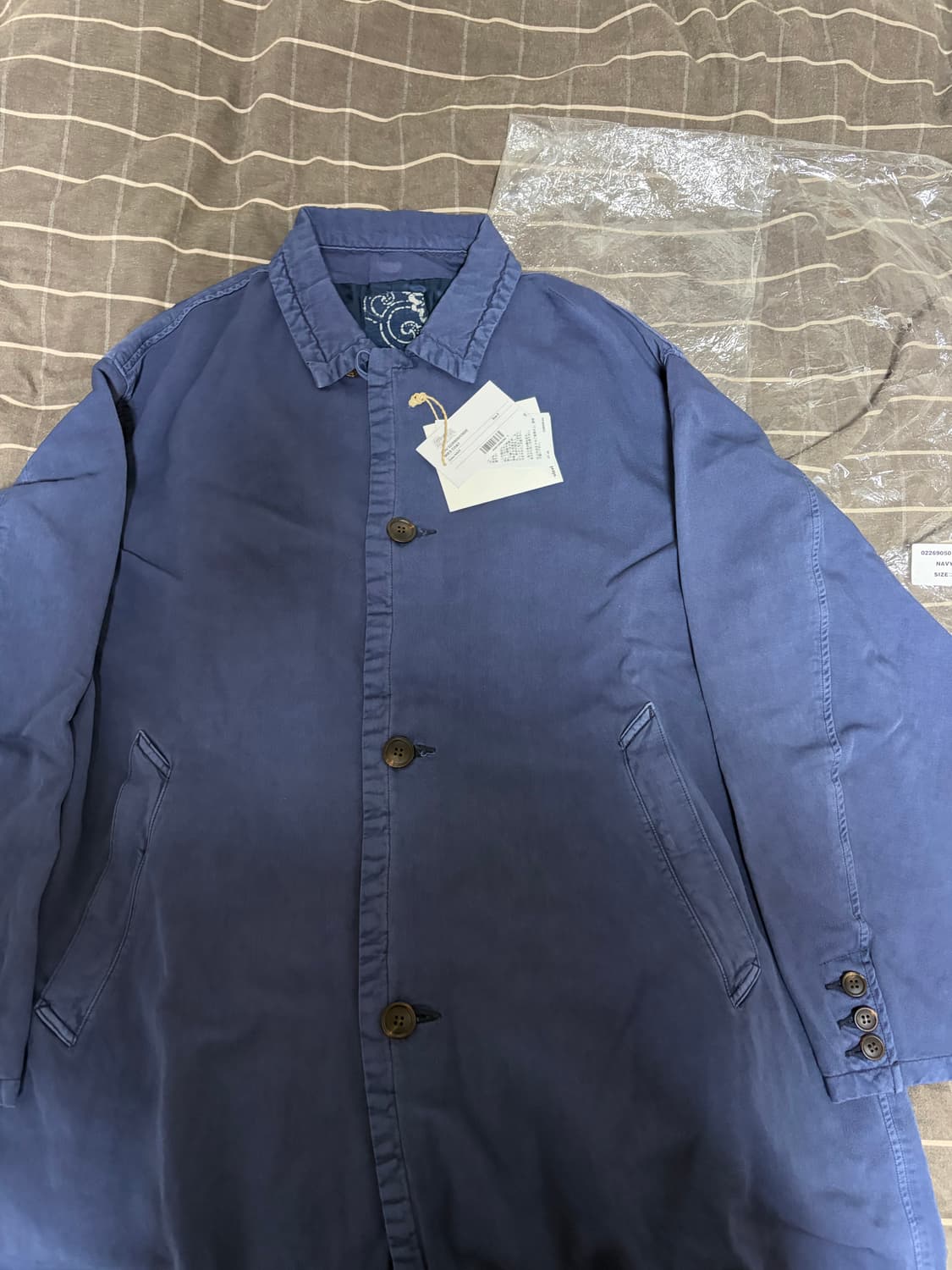 [3] 비즈빔 visvim 26ss mies coat 네이비 상품이미지1