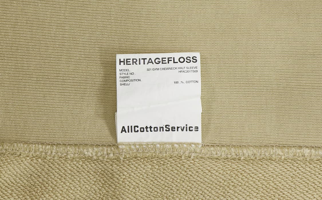 헤리티지플로스 321 GYM CREWNECK HALF SLEEVE 반팔티 상품이미지6