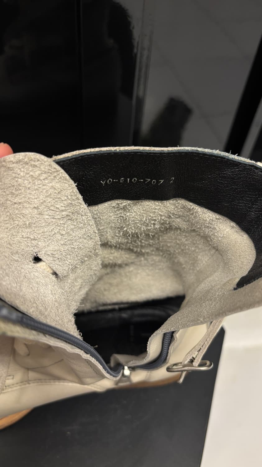 Y’S ivory lace-up strap boots 상품이미지8