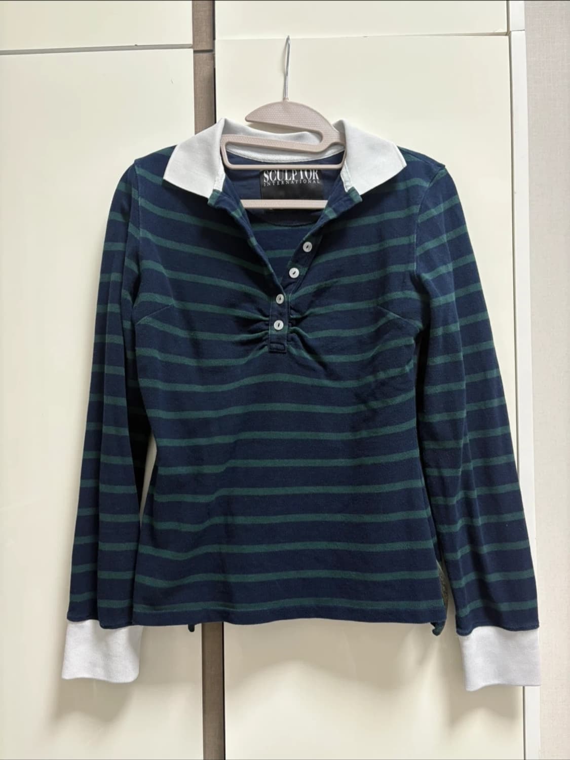 스컬프터 스트라이프 긴팔티 상품이미지1