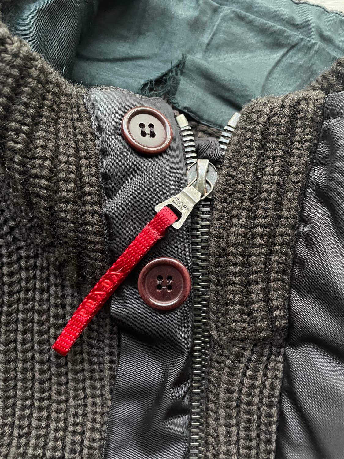 프라다 스포츠 울 니트 자켓 상품이미지5