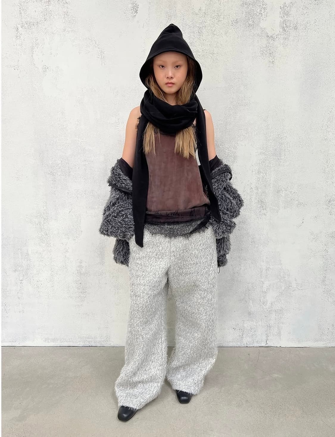 tied hood muffler 상품이미지3