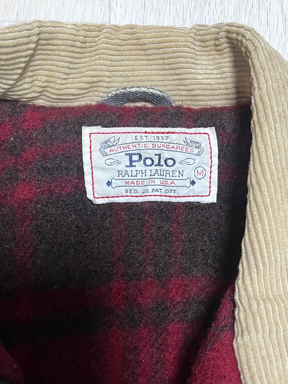 [M] 폴로 덩가리 데님 자켓 칸예 자켓 흑청 상품이미지5