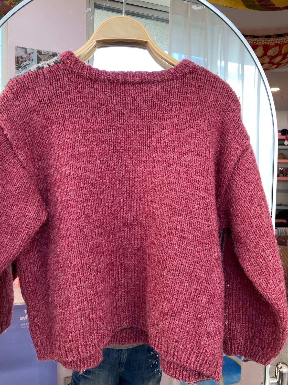 울 100% 노르딕 패턴 니트 상품이미지6