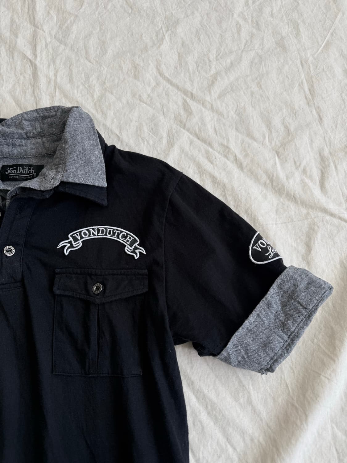 본더치 레이어드 반팔 탑 상품이미지3