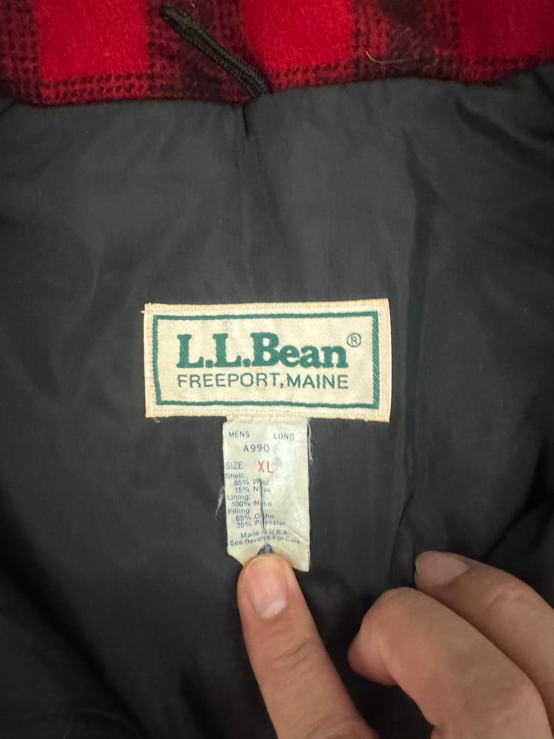 빈티지 L.L. Bean 헤비웨이트 울 자켓 XL 상품이미지4