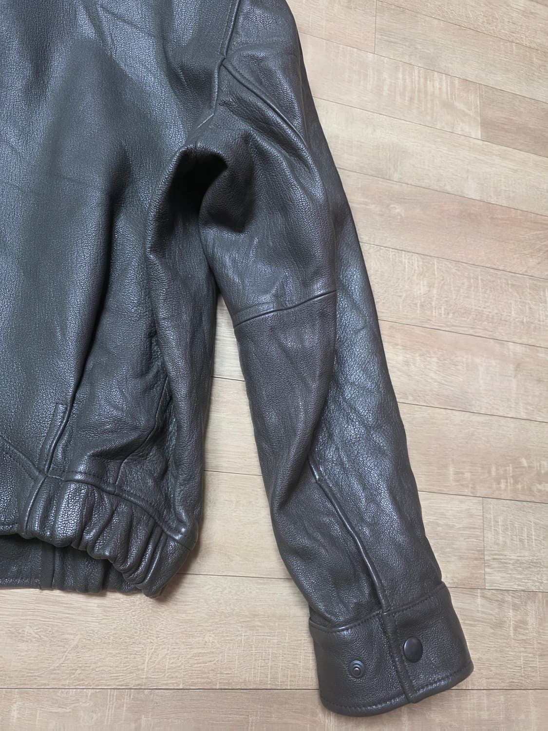 포터리 고트 레더 자켓 다크브라운 3사이즈 상품이미지9