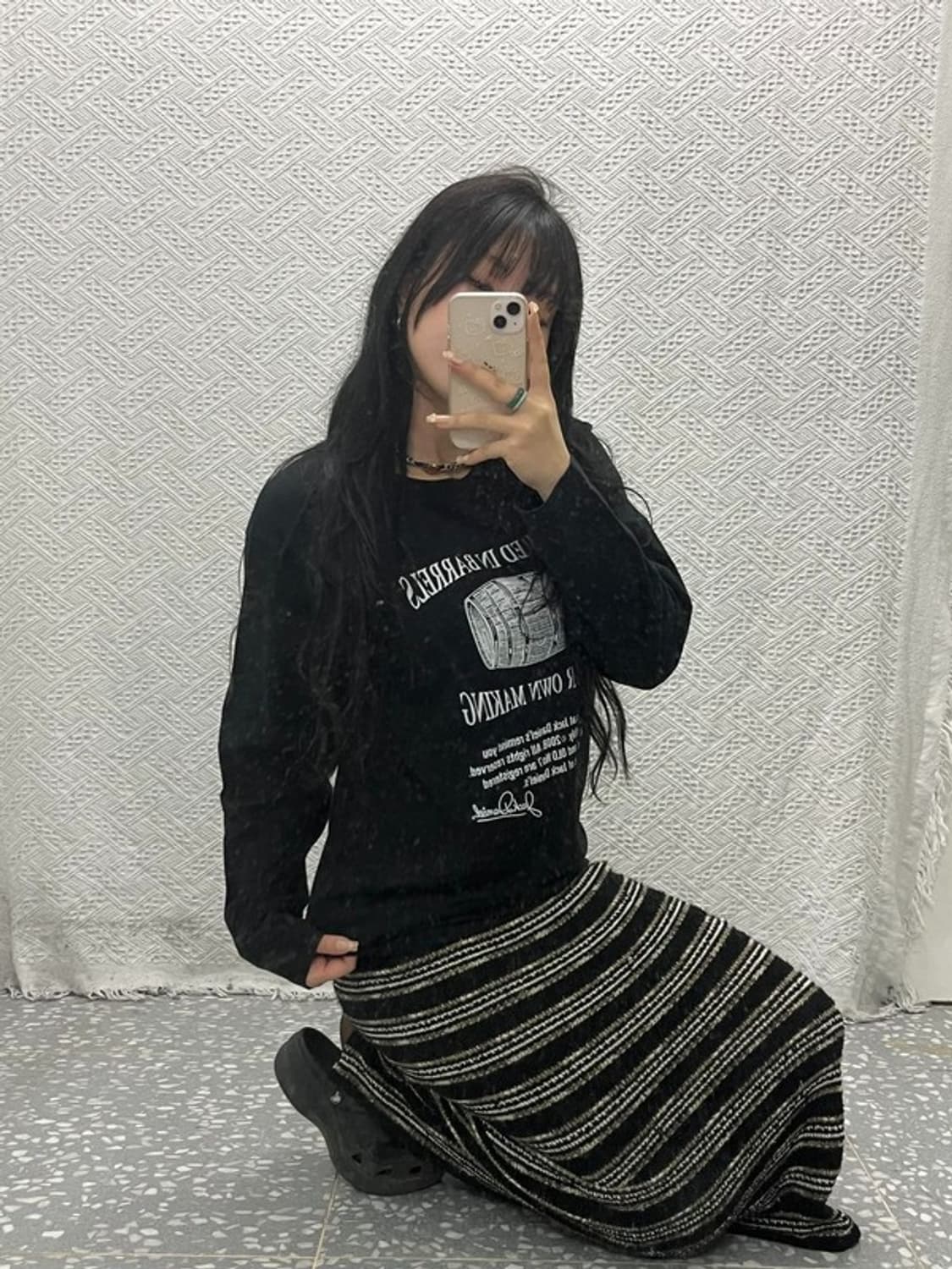 잭다니엘 빈티지 블랙 긴팔 롱슬리브 90 C06414 상품이미지1