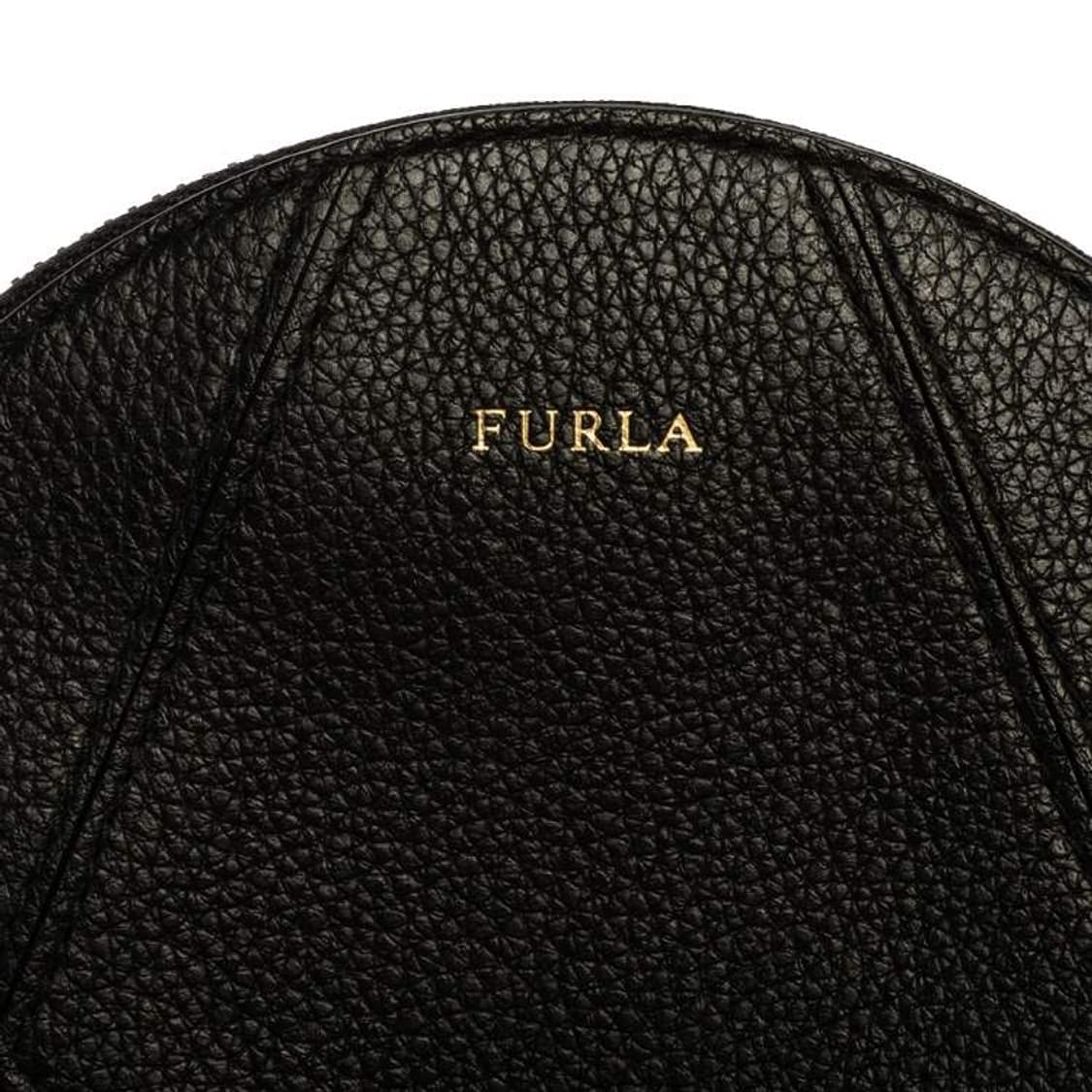 FURLA 훌라 블랙 레더 라운드 미니 크로스백 크로스바디 백 가방 상품이미지2