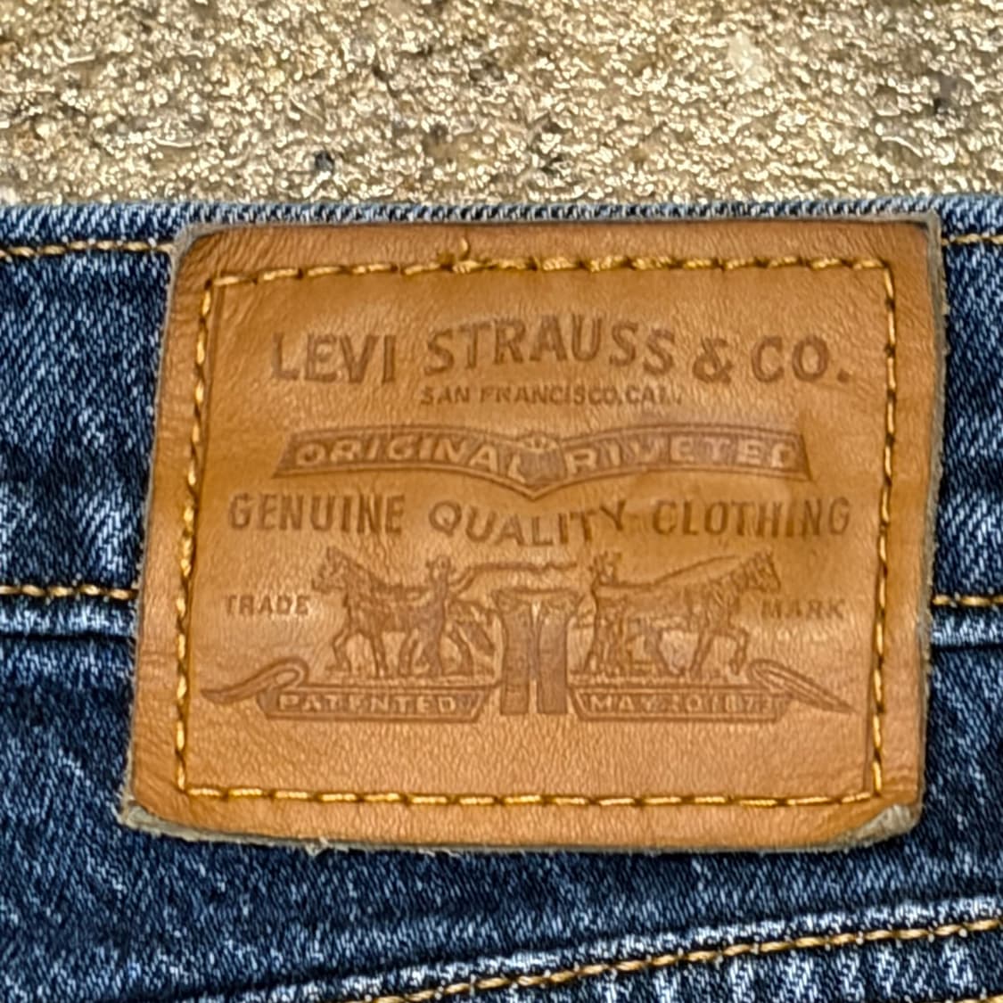 USA 빈티지 리바이스 빅E 웻지스트레이트 여성 청바지 상품이미지9