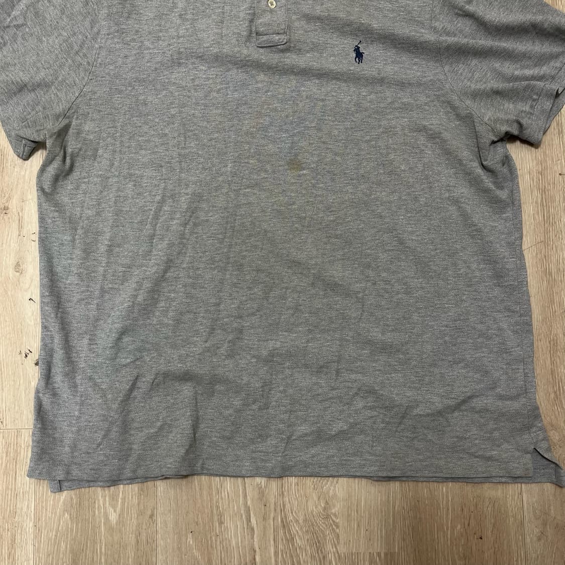 폴로 랄프로렌 커스텀 슬림핏 반팔 카라티 [그레이] 2XL/110 상품이미지3