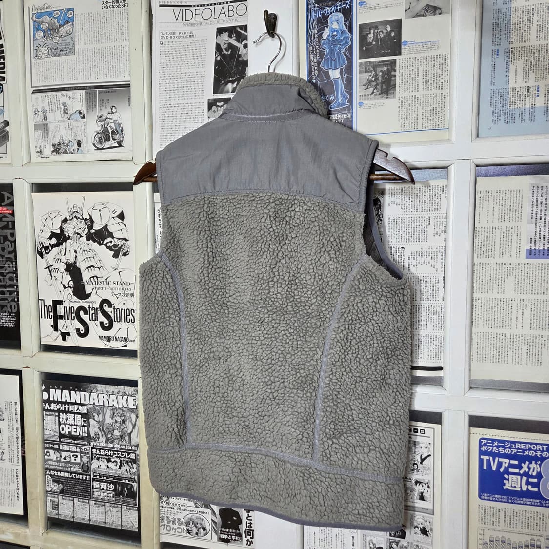 JPN 파타고니아 블루그레이 레트로 플리스 베스트 조끼 상품이미지6