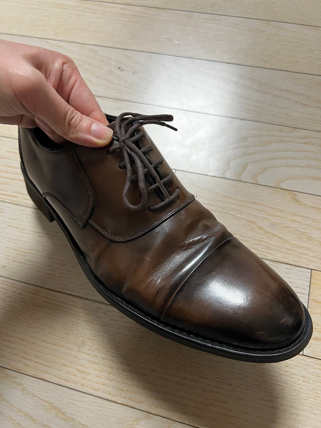 탠디 오버핏 스트레이트팁 남성 정장 구두 255mm 상품이미지6