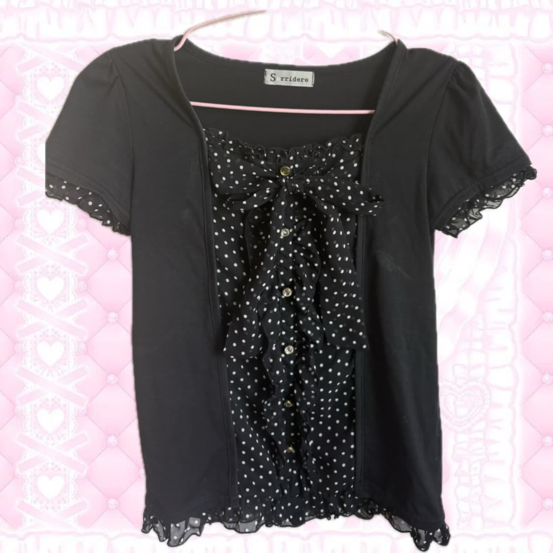 도트 로걀탑 빈티지 상품이미지1