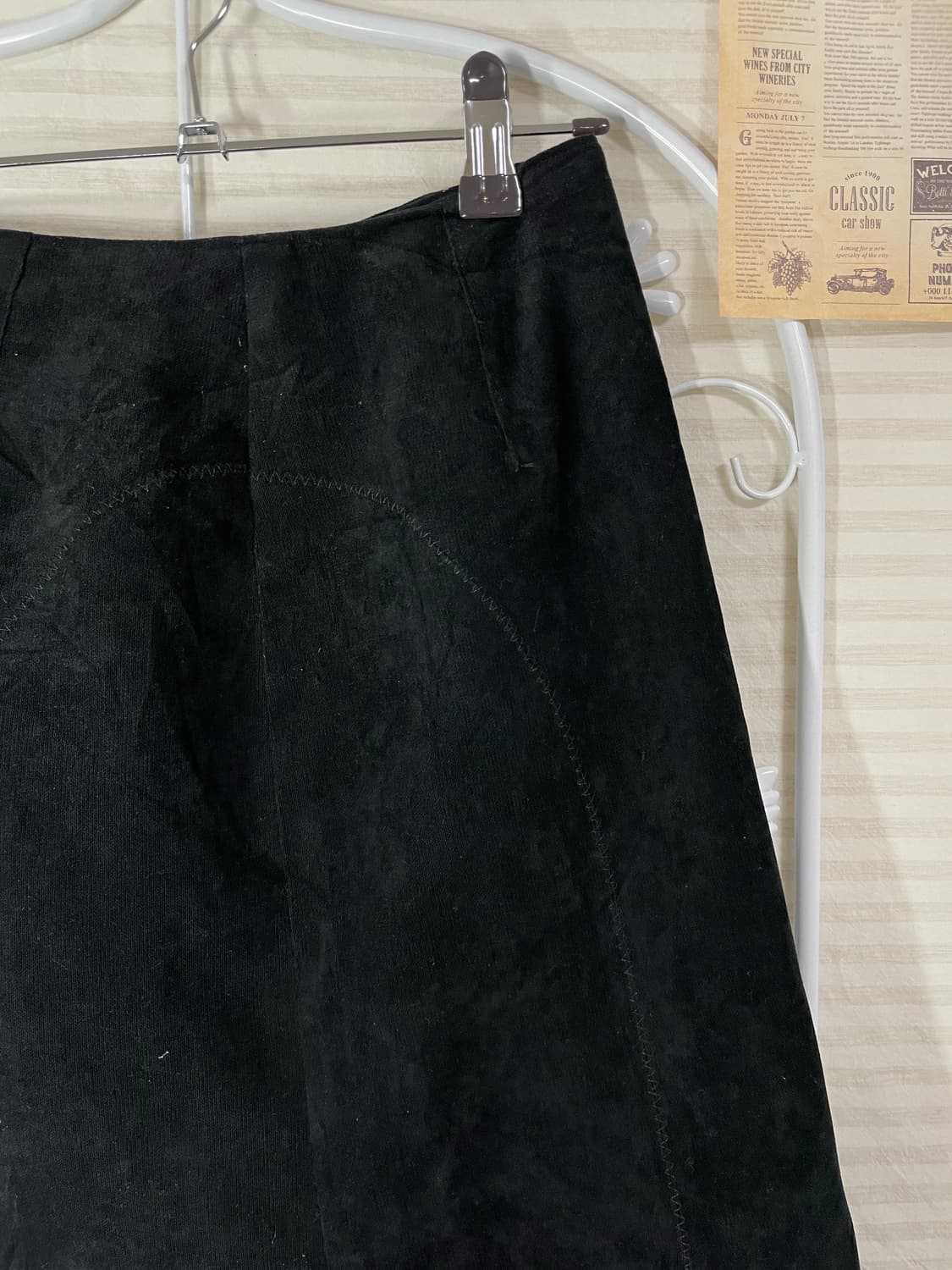 빈티지 벨벳 라운드 스티치 스커트 877 y2k 스트릿 모리 갸루 일본빈 상품이미지3