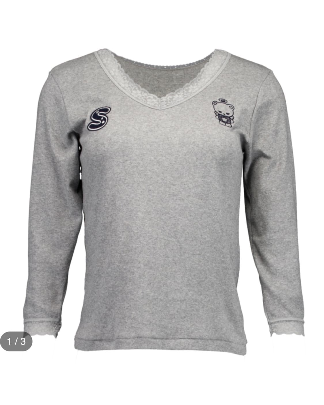 BUDDY LACE TOP GRAY 상품이미지1