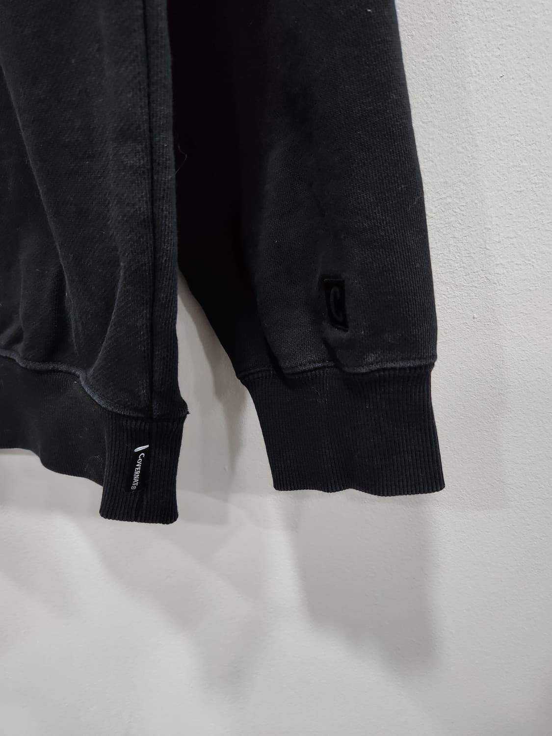 커버낫 C 로고 크루넥 블랙 맨투맨 남성 105사이즈 상품이미지3