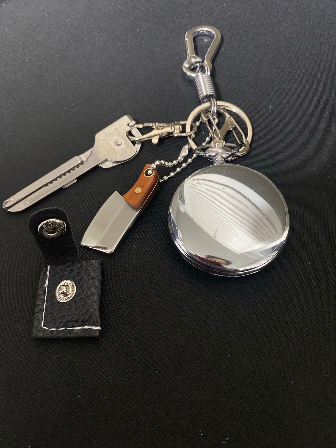 스틸 포켓워치 키링 상품이미지3