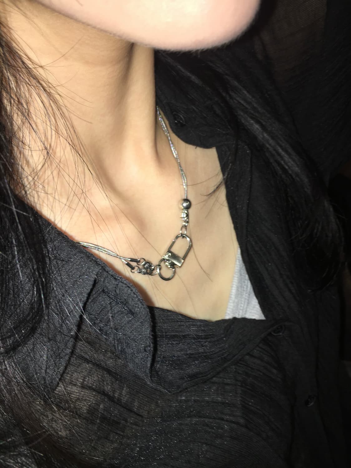 Sliver cross necklace 상품이미지2