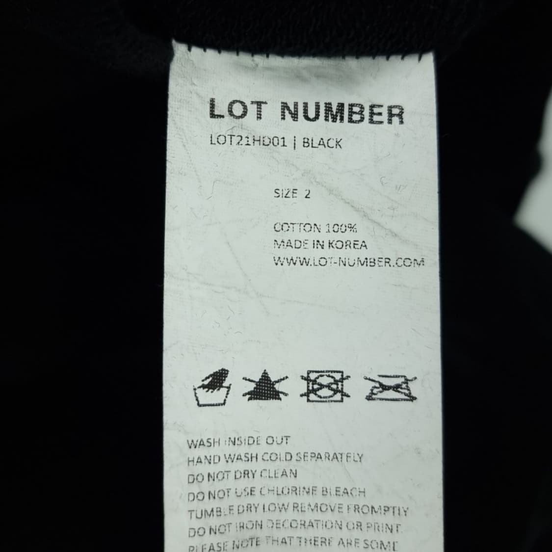 [랏넘버] 그래픽 프린팅 오버사이즈 후드티 블랙 M19556 상품이미지10