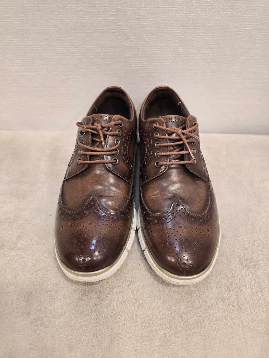 탠디 남성 브라운 윙팁 구두 265mm 상품이미지2