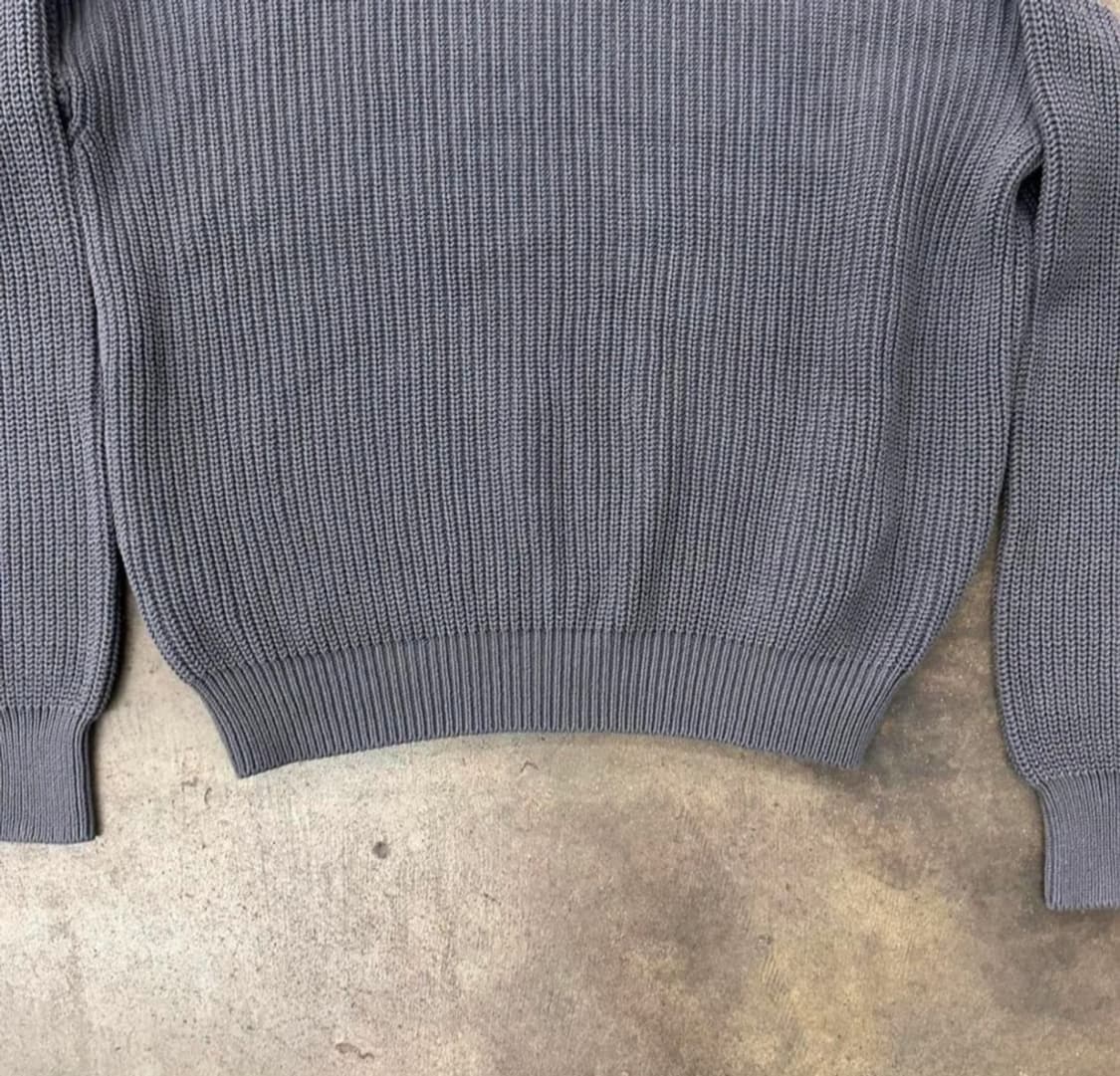 LA apparel 피셔맨 니트 그레이 상품이미지4