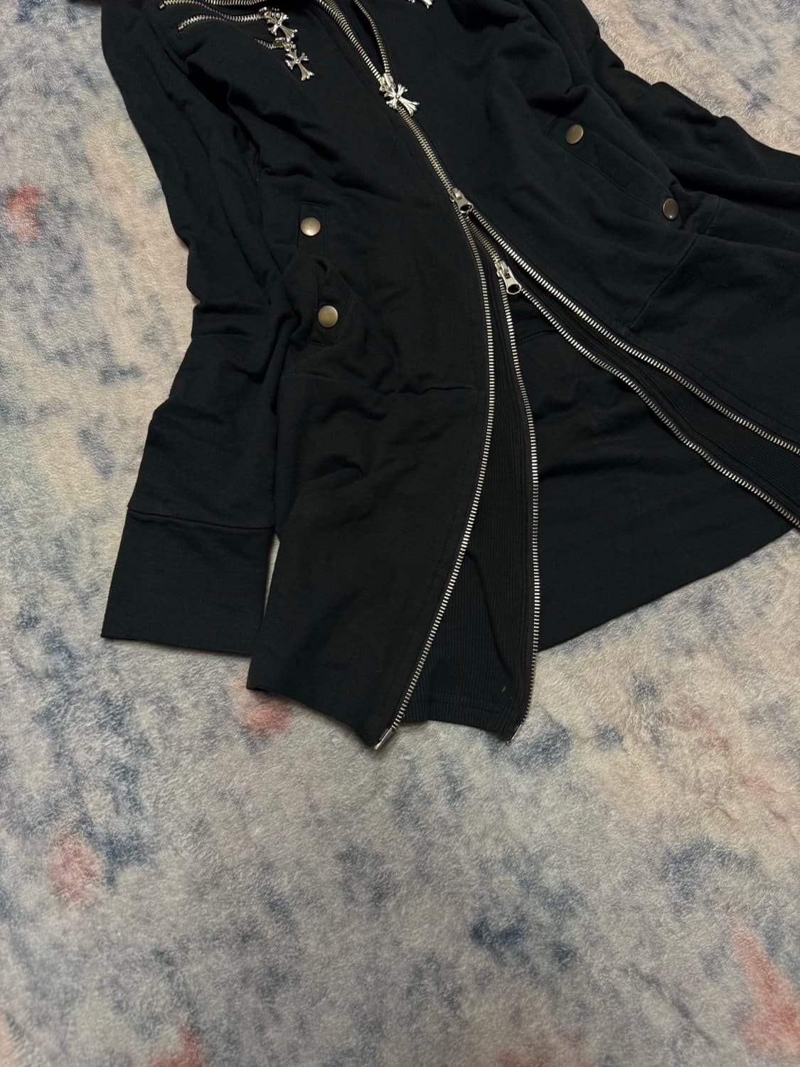 Confidential 00s cross charm gimmick zip 상품이미지5