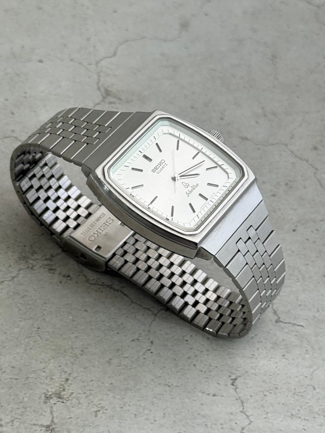 80s 빈티지 세이코 실버웨이브 쿼츠 상품이미지2