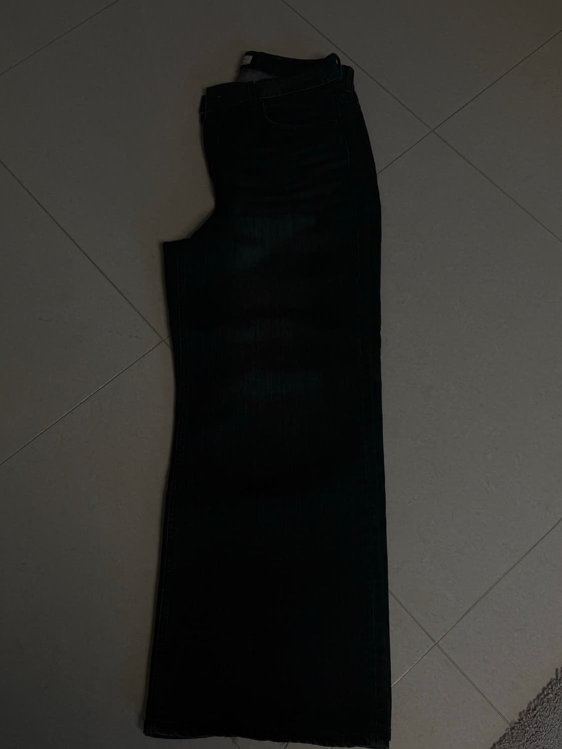 다이브인 와이드 플레어 데님 블랙 2 상품이미지2