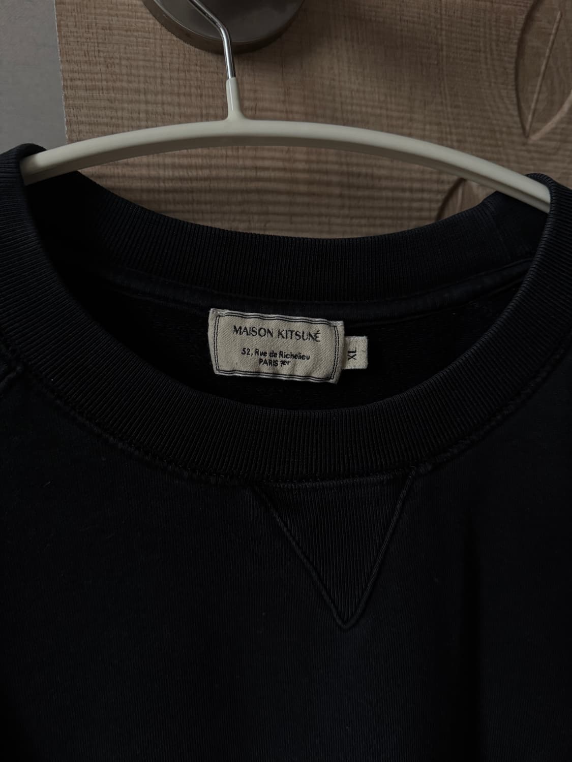 메종키츠네 폭스헤드 블랙 맨투맨 XL 상품이미지3